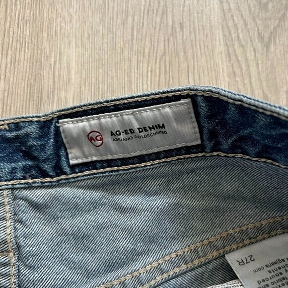 AG Ag-Ed Adriano Goldschmied shorts raw edge womens 27R/W30 The Sadie - Picture 5 of 10